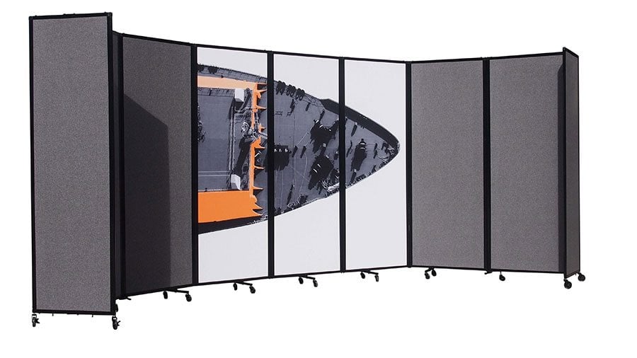 360 Acoustic Portable Room Divider (Fabric) Portable Partitions Australia