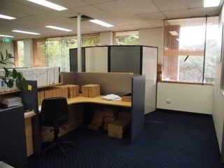 Mobile therapy room set up in a client's office