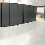 polycarbonate black flexible room divider - Portable Partitions