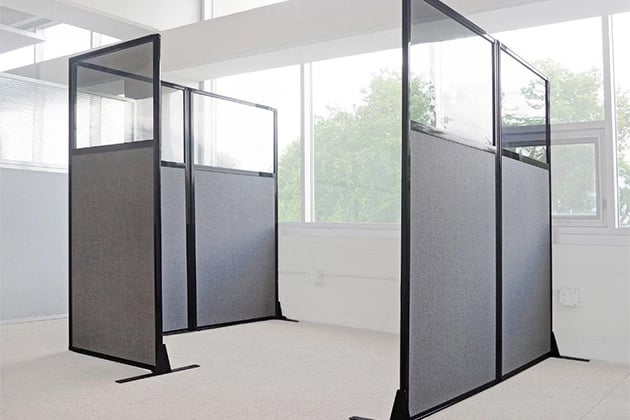 Cubicle Workstations Designs with Dimensions - Portable Partitions