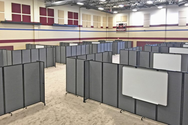 Temporary Classroom Partitions