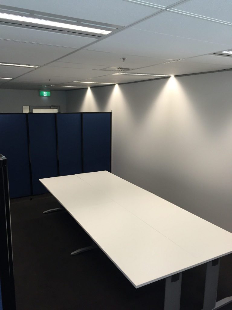 blue acoustic room divider wall - Portable Partitions