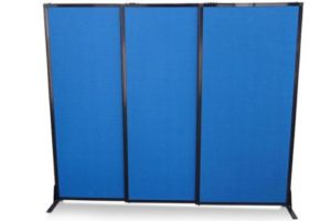 Afford-a-wall Sliding Mobile Room Divider (Fabric) - Portable Partitions
