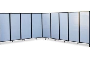 360 Acoustic Portable Room Divider (Polycarbonate) - Portable Partitions