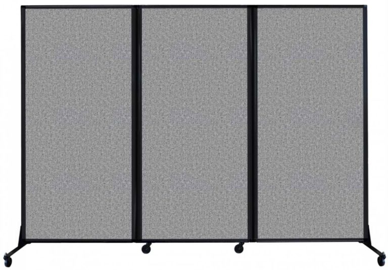 Afford a Wall Folding Mobile Room Divider (Fabric) Portable Partitions