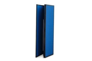 blue Folded 3 panel privacy screen