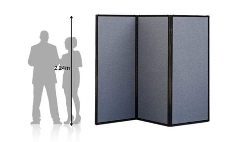 3 panel office privacy screen charcoal 3 panel office privacy screen charcoal