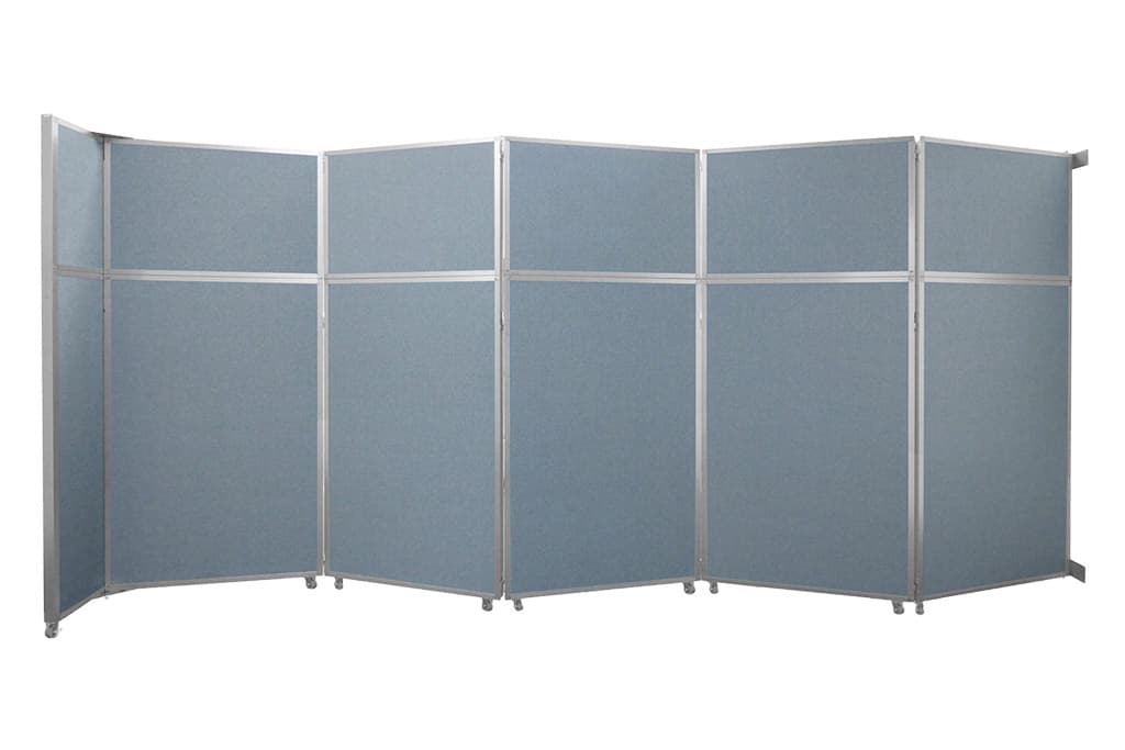 wall mounted folding operable wall grey 360 Acoustic Portable Room Divider