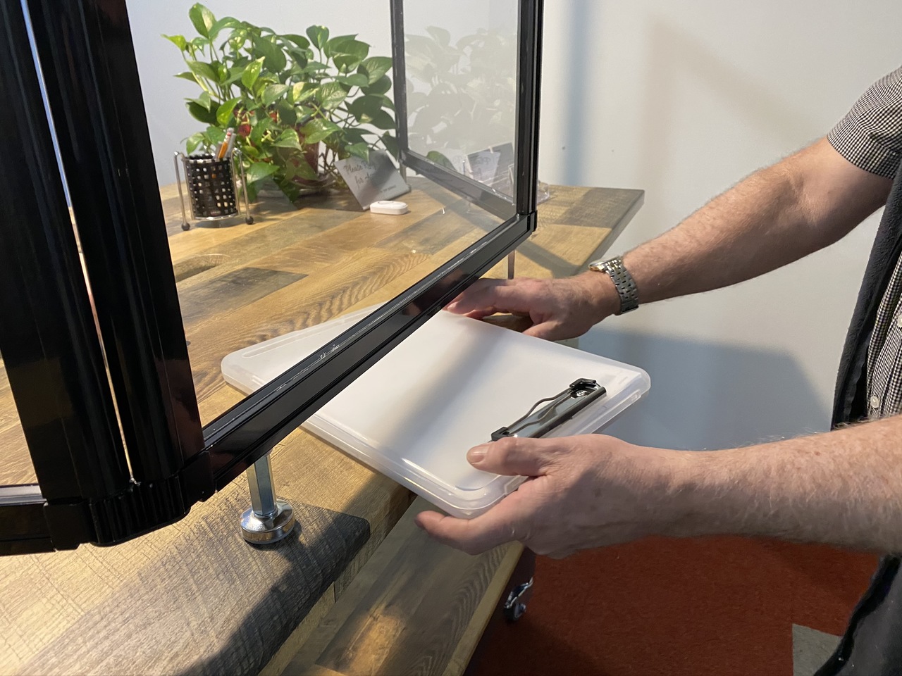 Workplace protection screen perspex Portable Partitions