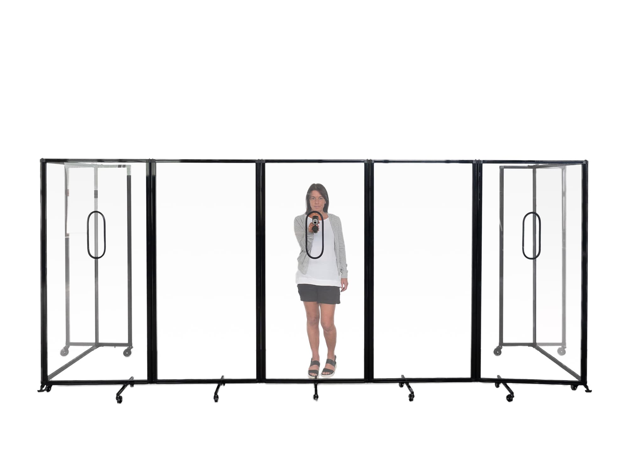 PPA Full length temperature screens panel 7 Workplace Protection Screen Perspex - Freestanding