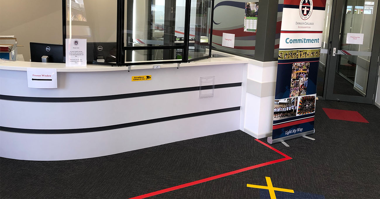 Rockhampton School Use Countertop Protection Screen to Ensure Staff Safety at Reception