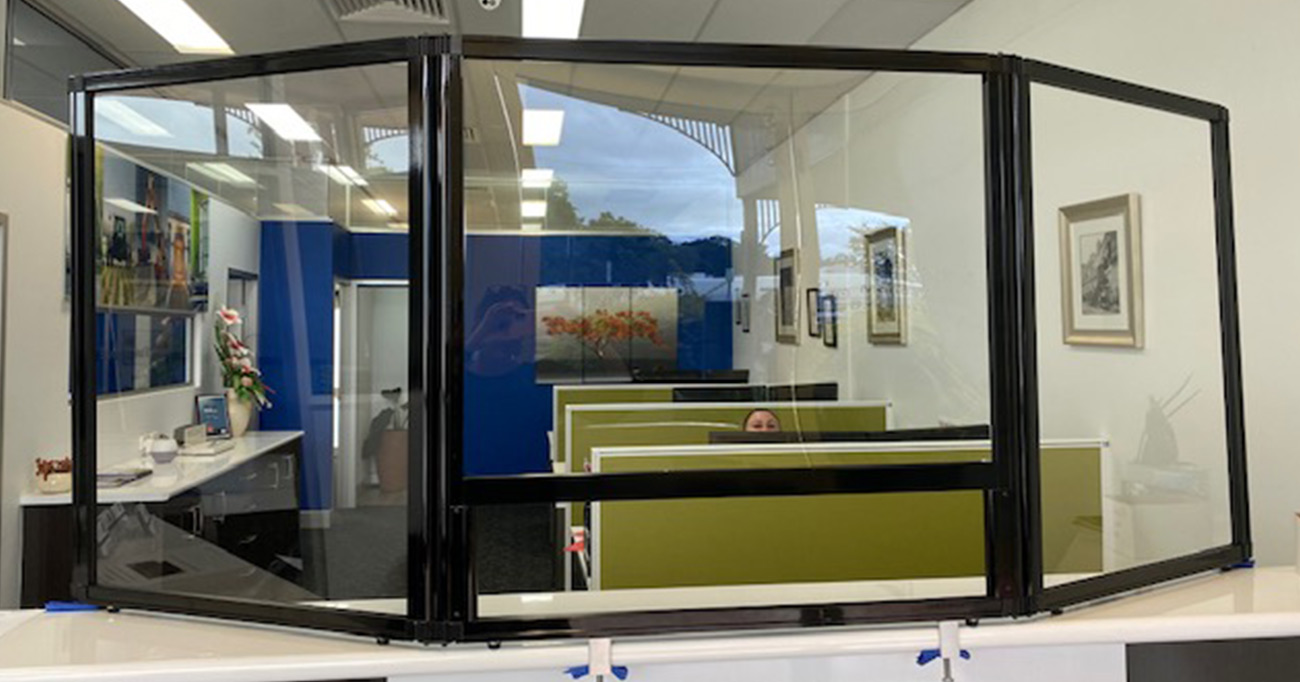 Insurance Brokerage Office in Far North Queensland Install Countertop Protection Screen