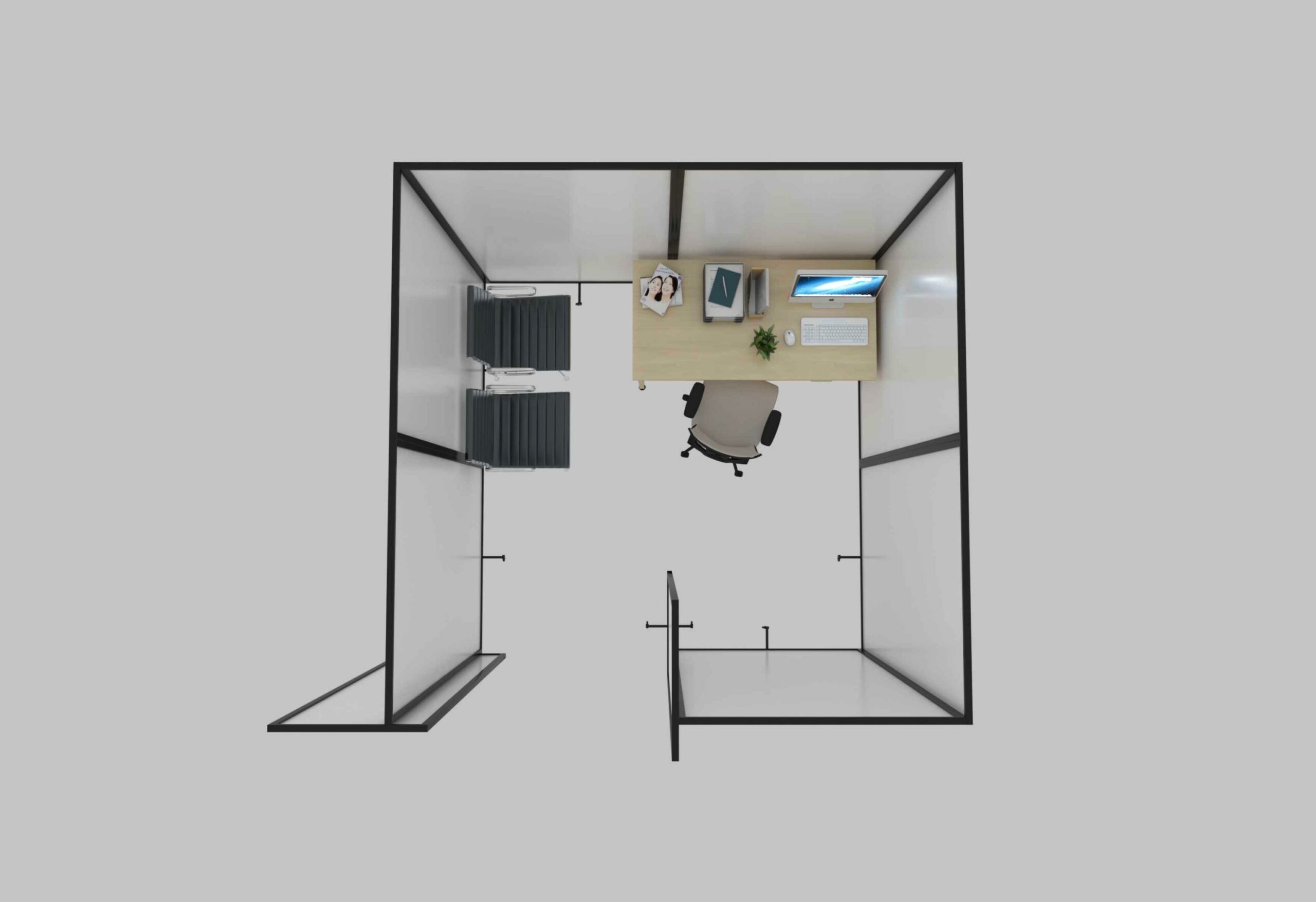 aerial-7-panel-vaccination-booth Vaccine booth - Home and Aged Care