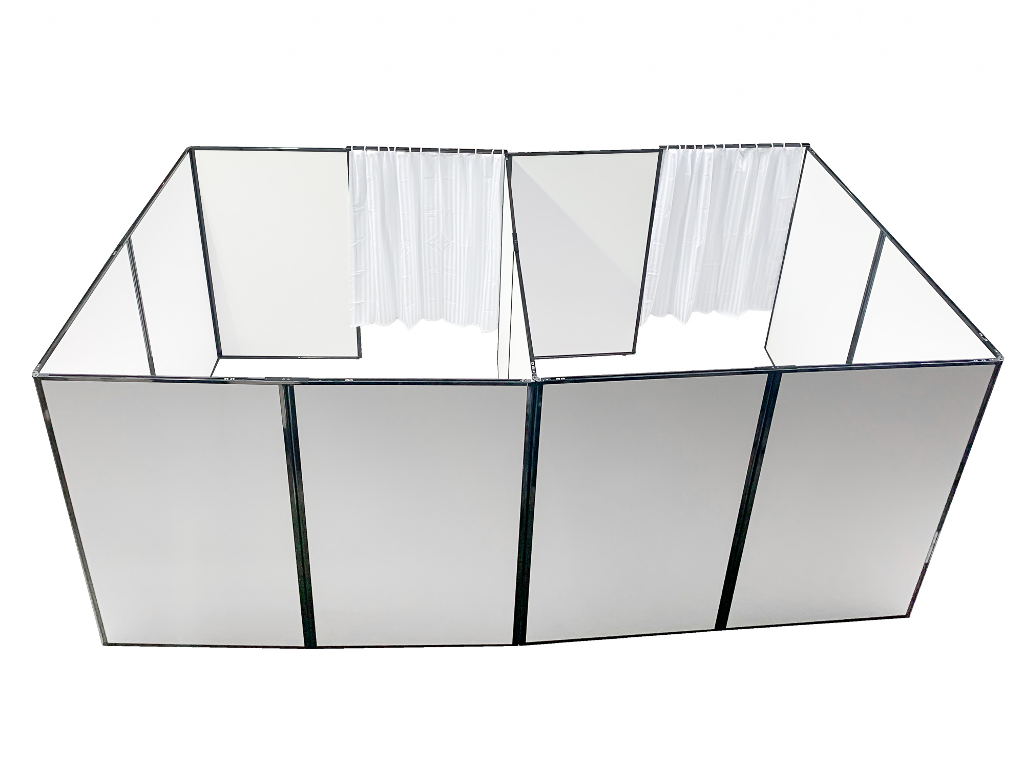 fixed-double-vaccination-booth-with-curtains Vaccination Booth